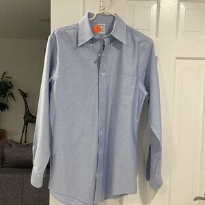 Brooks Brothers Slim Fit Non Iron Blue Supima Cotton Oxford